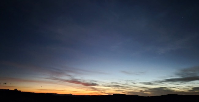 Evening sunset